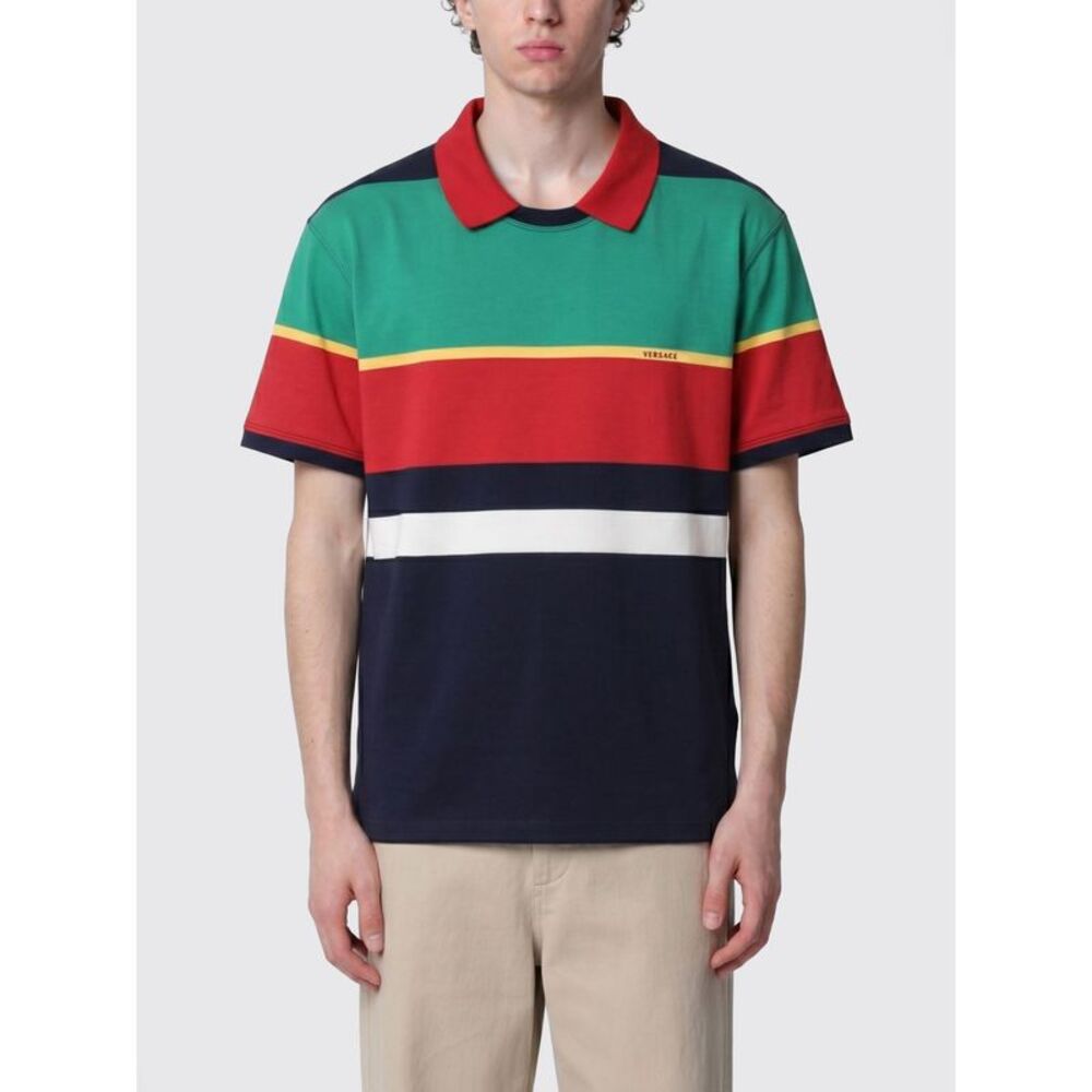 Versace Polo Shirt Men Green